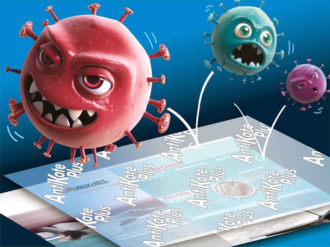 Twelve months on from the introduction of AntiKote Plus, we have some exciting news!
Recent testing has shown that AntiKote Plus offers a reduction in the viral load of SARS CoV-2 (Coronavirus) of 84.15% when compared to a regular film. 
This is a boost to the efforts we are all making to reduce this virus in and around our communities.

#antibacterial #antiviral #covid #printfinishing #printembellishment #graphicdesign